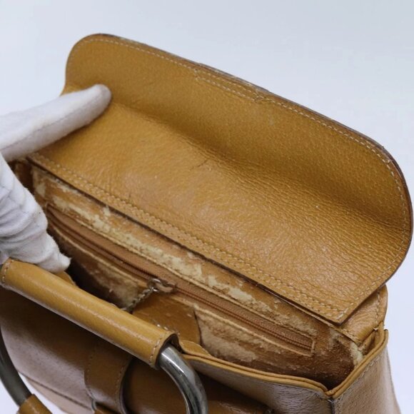 GUCCI Hand Bag Leather Brown Auth - Picture 11 of 16